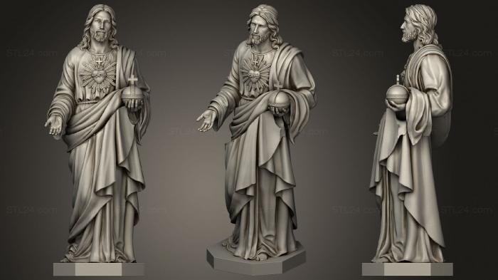 Статуи античные и исторические (Иисус, STKA_1644) 3D модель для ЧПУ станка